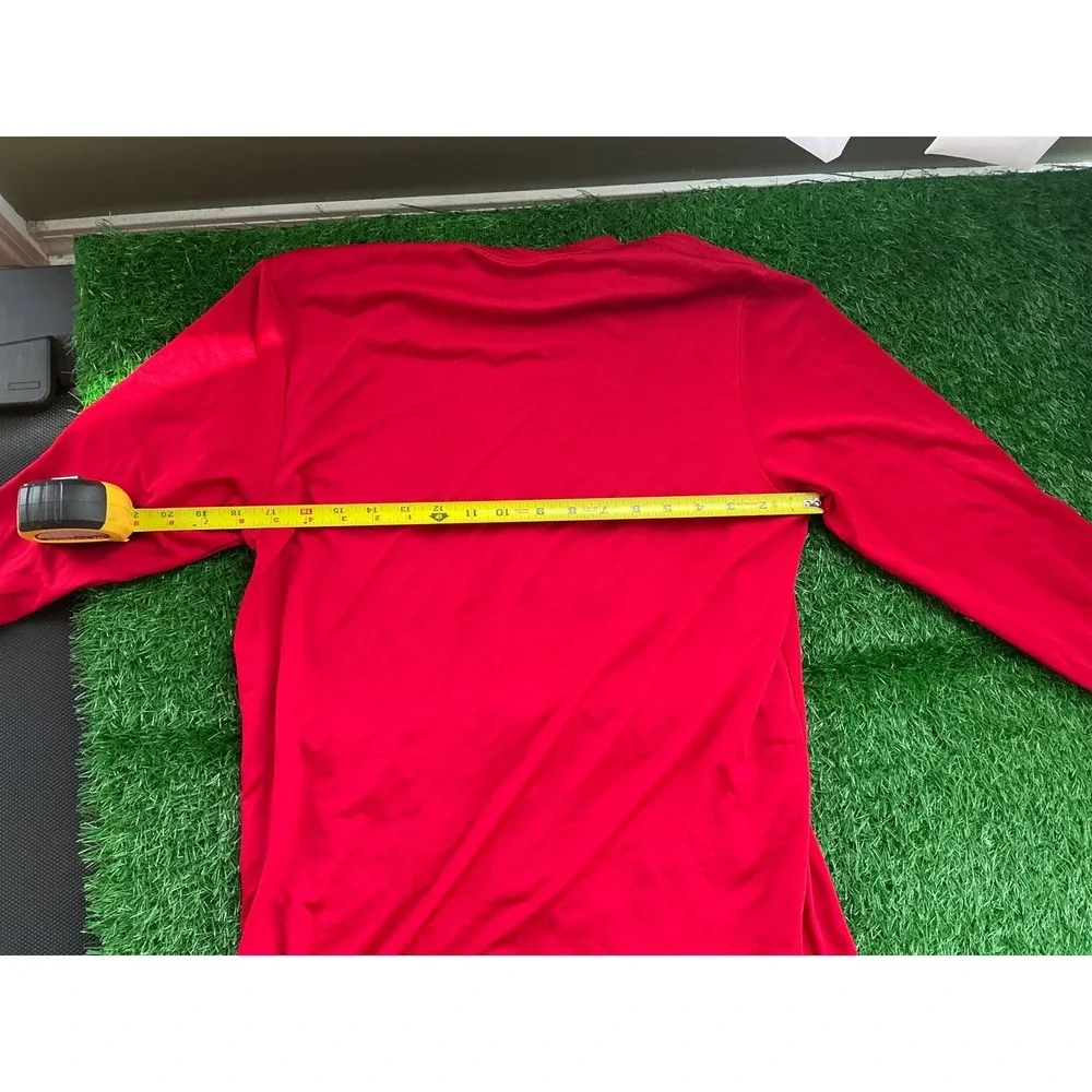 Adidas New York Red Bulls Red Runs Deep Long Sleeve Shirt Mens Small AEROREADY